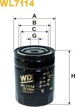 WIX Filters WL7114 - Ölfilter alexcarstop-ersatzteile.com