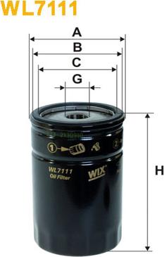 WIX Filters WL7111 - Ölfilter alexcarstop-ersatzteile.com