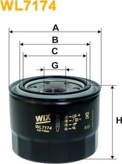 WIX Filters WL7174 - Ölfilter alexcarstop-ersatzteile.com