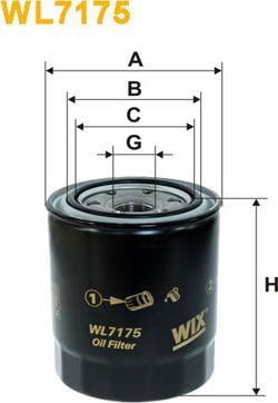 WIX Filters WL7175 - Ölfilter alexcarstop-ersatzteile.com