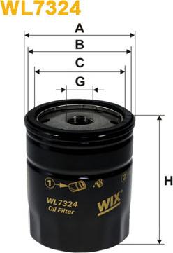 WIX Filters WL7324 - Ölfilter alexcarstop-ersatzteile.com