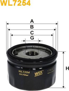 WIX Filters WL7254 - Ölfilter alexcarstop-ersatzteile.com