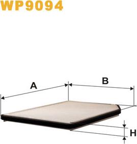 WIX Filters WP9094 - Filter, Innenraumluft alexcarstop-ersatzteile.com