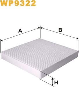 WIX Filters WP9322 - Filter, Innenraumluft alexcarstop-ersatzteile.com