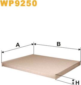 WIX Filters WP9250 - Filter, Innenraumluft alexcarstop-ersatzteile.com