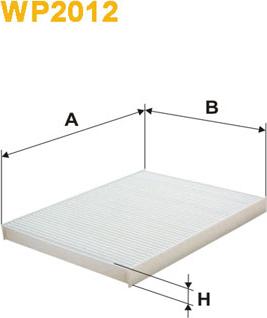 WIX Filters WP2012 - Filter, Innenraumluft alexcarstop-ersatzteile.com