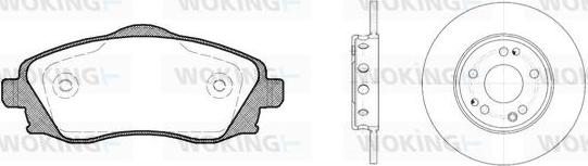 Woking 86743.00 - Bremsensatz, Scheibenbremse alexcarstop-ersatzteile.com