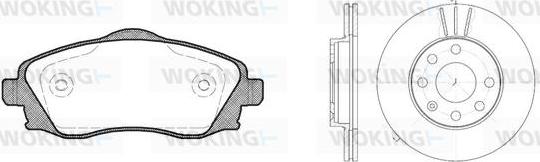 Woking 86743.01 - Bremsensatz, Scheibenbremse alexcarstop-ersatzteile.com