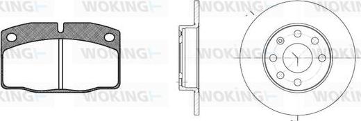 Woking 80013.00 - Bremsensatz, Scheibenbremse alexcarstop-ersatzteile.com