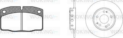 Woking 80013.01 - Bremsensatz, Scheibenbremse alexcarstop-ersatzteile.com