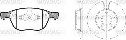 Woking 811823.00 - Bremsensatz, Scheibenbremse alexcarstop-ersatzteile.com