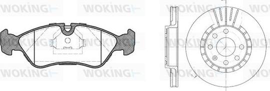 Woking 83863.00 - Bremsensatz, Scheibenbremse alexcarstop-ersatzteile.com