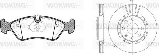 Woking 83863.01 - Bremsensatz, Scheibenbremse alexcarstop-ersatzteile.com