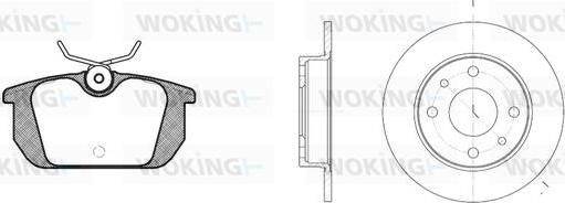 Woking 83313.00 - Bremsensatz, Scheibenbremse alexcarstop-ersatzteile.com