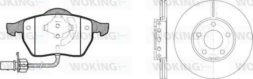 Woking 82903.00 - Bremsensatz, Scheibenbremse alexcarstop-ersatzteile.com