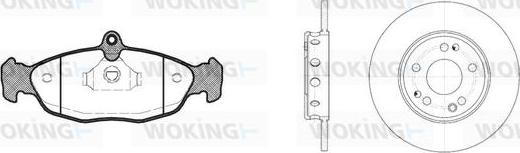 Woking 82933.01 - Bremsensatz, Scheibenbremse alexcarstop-ersatzteile.com