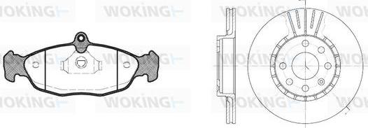 Woking 82933.03 - Bremsensatz, Scheibenbremse alexcarstop-ersatzteile.com