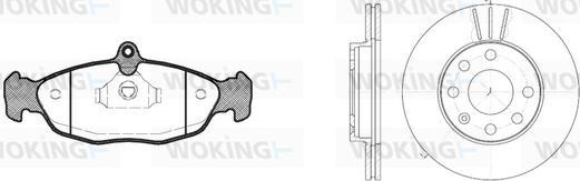 Woking 82933.02 - Bremsensatz, Scheibenbremse alexcarstop-ersatzteile.com