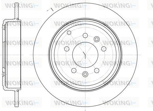 Woking D6692.00 - Bremsscheibe alexcarstop-ersatzteile.com