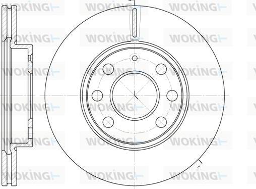 Woking D6665.10 - Bremsscheibe alexcarstop-ersatzteile.com