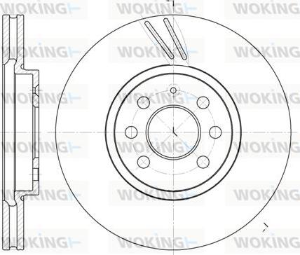 Woking D6684.10 - Bremsscheibe alexcarstop-ersatzteile.com