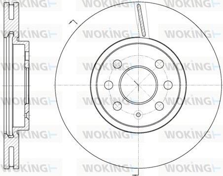 Woking D6685.10 - Bremsscheibe alexcarstop-ersatzteile.com