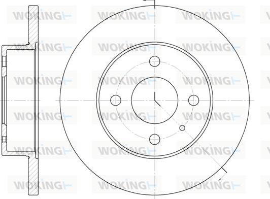 Woking D6090.00 - Bremsscheibe alexcarstop-ersatzteile.com