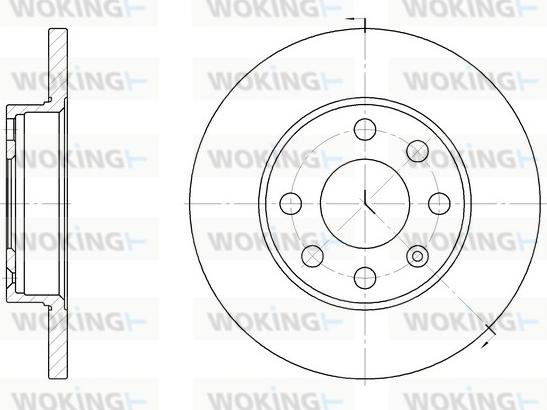 Woking D6059.00 - Bremsscheibe alexcarstop-ersatzteile.com