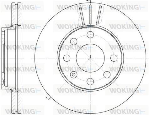 Woking D6061.10 - Bremsscheibe alexcarstop-ersatzteile.com