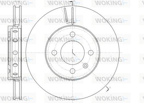 Woking D61484.10 - Bremsscheibe alexcarstop-ersatzteile.com