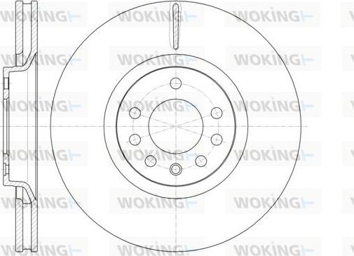 Woking D61488.10 - Bremsscheibe alexcarstop-ersatzteile.com