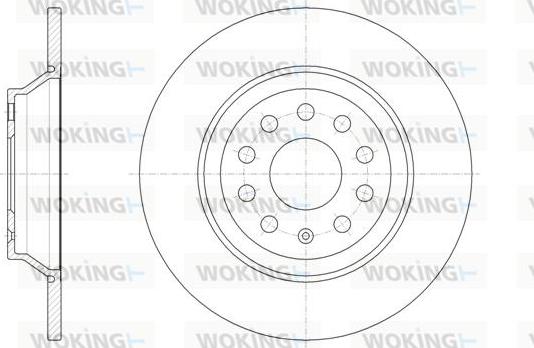 Woking D61587.00 - Bremsscheibe alexcarstop-ersatzteile.com