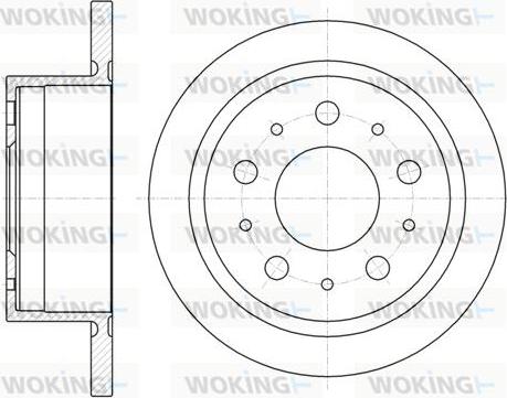 Woking D61057.00 - Bremsscheibe alexcarstop-ersatzteile.com