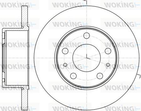 Woking D61008.00 - Bremsscheibe alexcarstop-ersatzteile.com