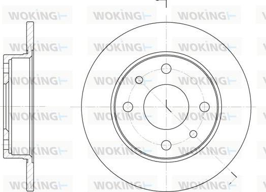 Woking D6110.00 - Bremsscheibe alexcarstop-ersatzteile.com