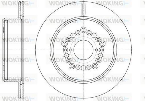 Woking D61254.10 - Bremsscheibe alexcarstop-ersatzteile.com