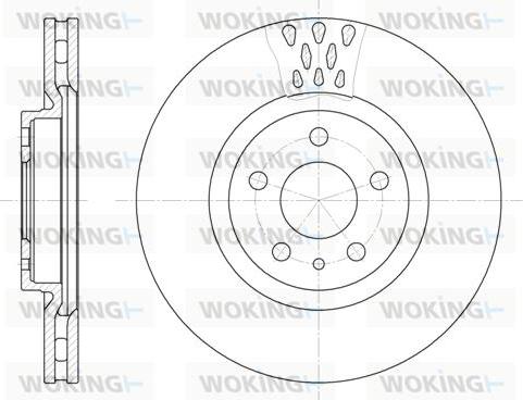 Woking D6305.10 - Bremsscheibe alexcarstop-ersatzteile.com