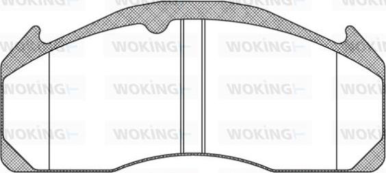 Woking JSA 11333.10 - Bremsbelagsatz, Scheibenbremse alexcarstop-ersatzteile.com