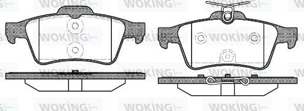 Woking P9423.40 - Bremsbelagsatz, Scheibenbremse alexcarstop-ersatzteile.com