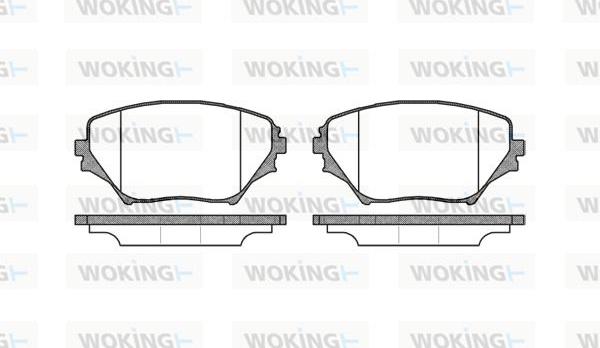 Woking P9133.00 - Bremsbelagsatz, Scheibenbremse alexcarstop-ersatzteile.com