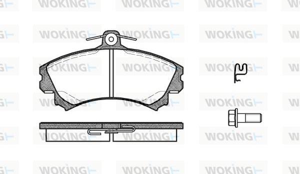 Woking P4903.21 - Bremsbelagsatz, Scheibenbremse alexcarstop-ersatzteile.com