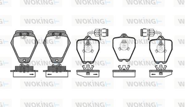 Woking P4083.02 - Bremsbelagsatz, Scheibenbremse alexcarstop-ersatzteile.com