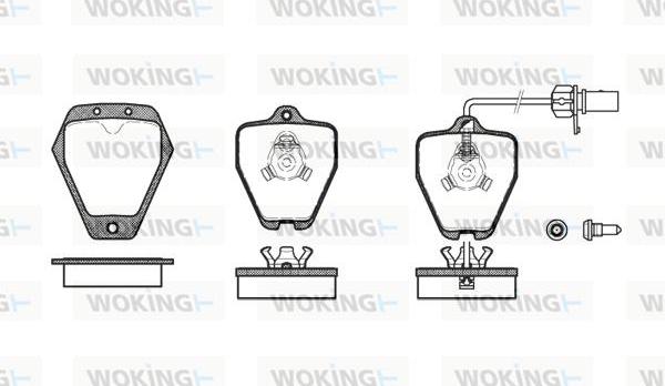 Woking P4083.22 - Bremsbelagsatz, Scheibenbremse alexcarstop-ersatzteile.com