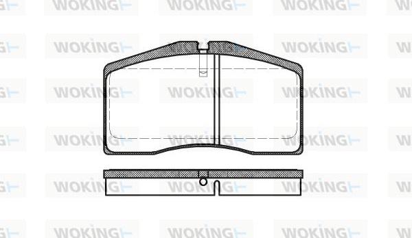 Woking P5483.00 - Bremsbelagsatz, Scheibenbremse alexcarstop-ersatzteile.com