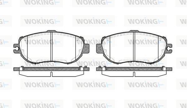 Woking P5563.00 - Bremsbelagsatz, Scheibenbremse alexcarstop-ersatzteile.com