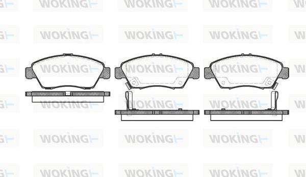 Woking P5183.02 - Bremsbelagsatz, Scheibenbremse alexcarstop-ersatzteile.com