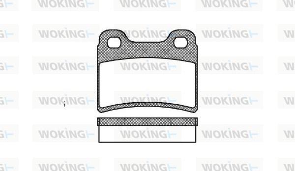 Woking P5173.00 - Bremsbelagsatz, Scheibenbremse alexcarstop-ersatzteile.com