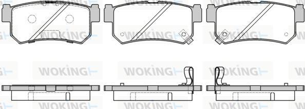 Woking P6463.42 - Bremsbelagsatz, Scheibenbremse alexcarstop-ersatzteile.com