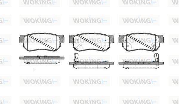 Woking P6463.32 - Bremsbelagsatz, Scheibenbremse alexcarstop-ersatzteile.com