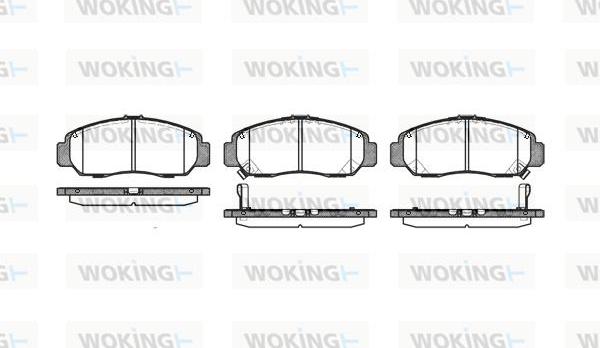 Woking P6473.12 - Bremsbelagsatz, Scheibenbremse alexcarstop-ersatzteile.com